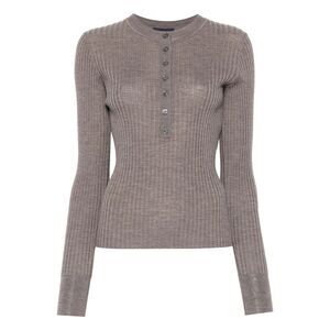 Soeur Brown Knitwear - Knitted Tops Women